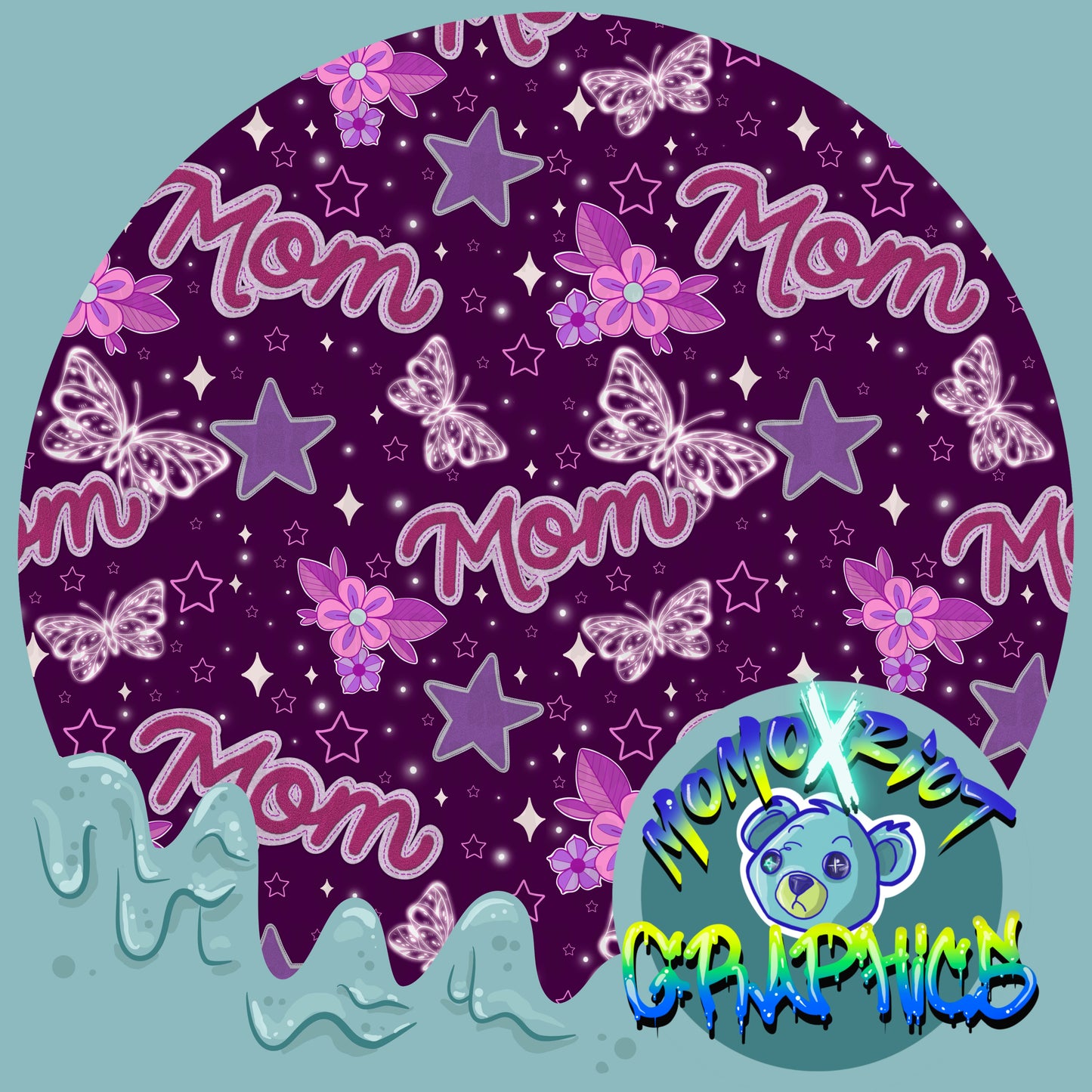 Mom Patch - Pinkish- Seamless File