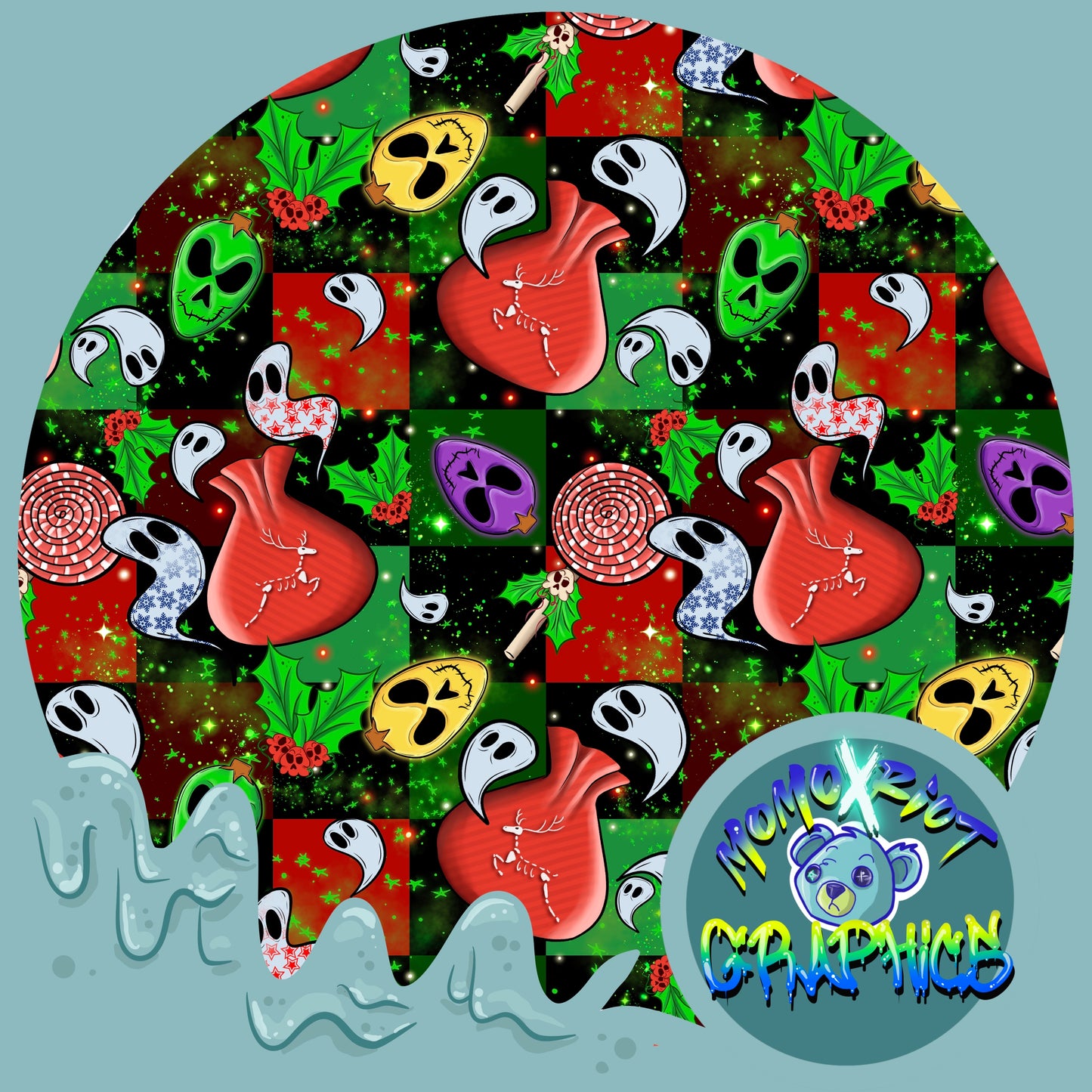 Spooky Christmas Seamless File