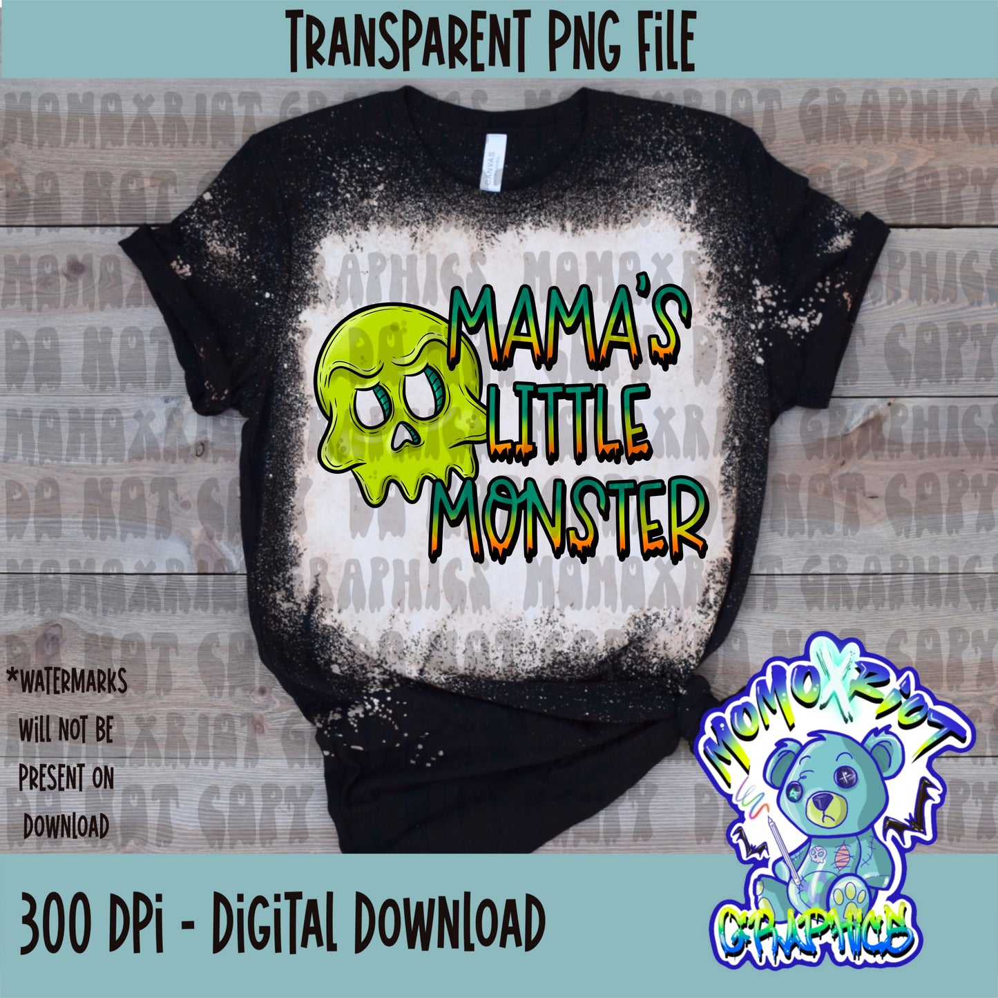 Mama's Little Monster PNG File