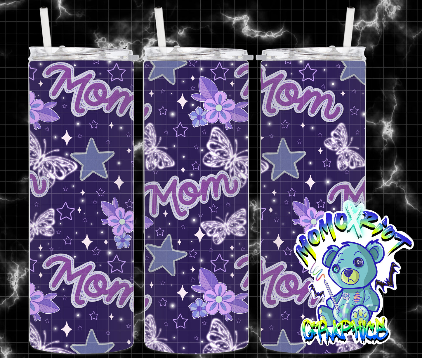 Mom Patch - Purple - Seamless File