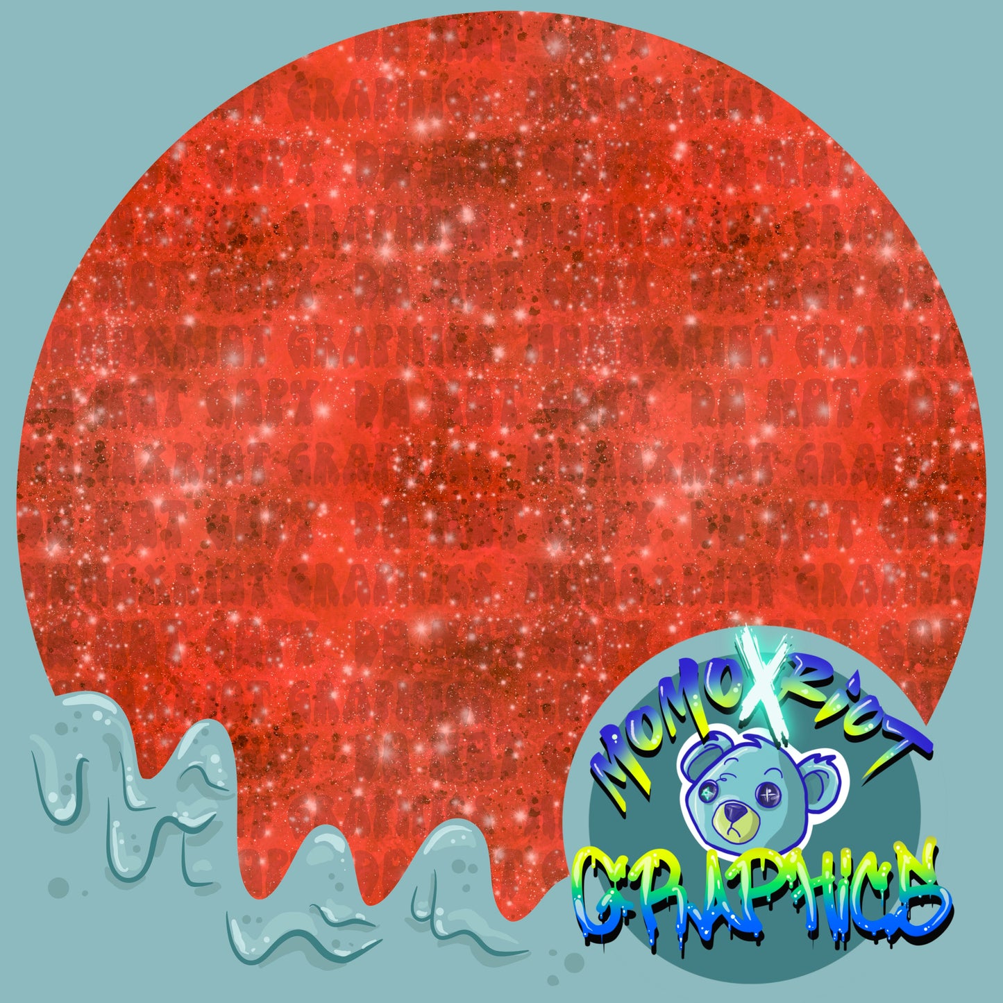 Starry Red Coordinate Seamless File