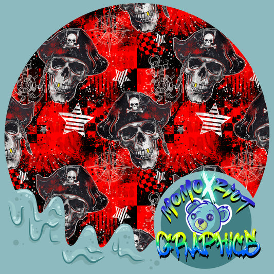 Red/Black Pirate Seamless File