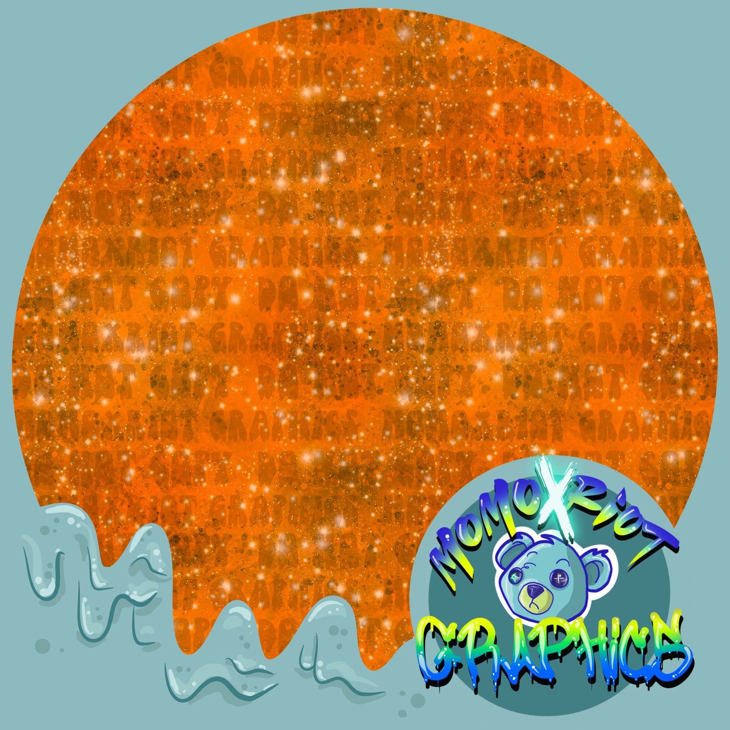 Starry Orange Coordinate Seamless File