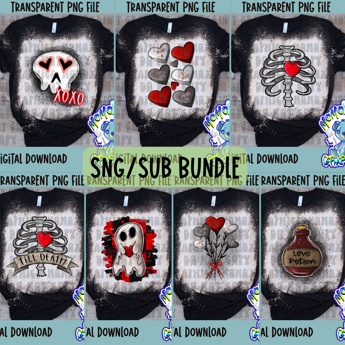 Spooky V-Day *PNG/Sub File* Bundle