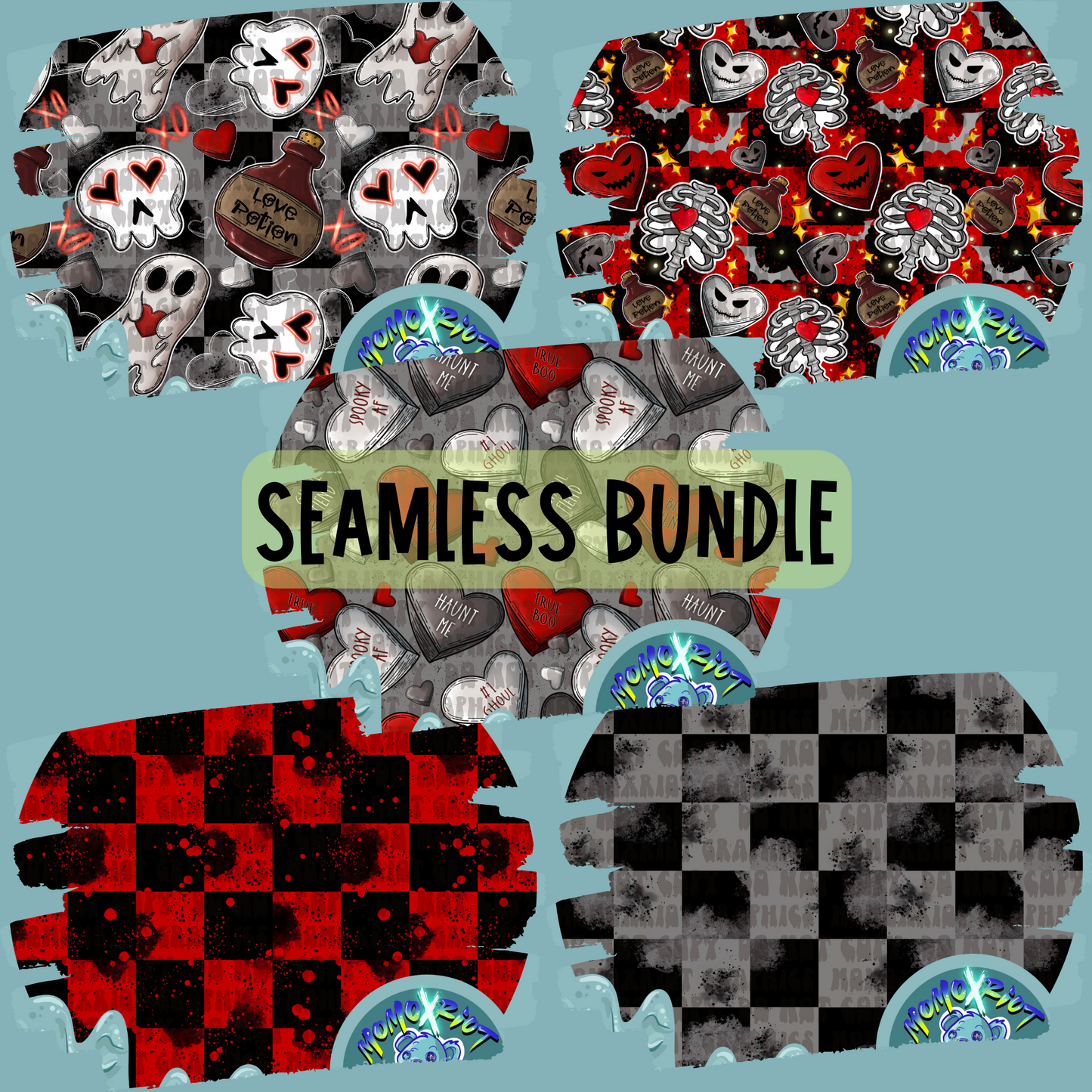 Spooky V-Day *Seamless* Bundle