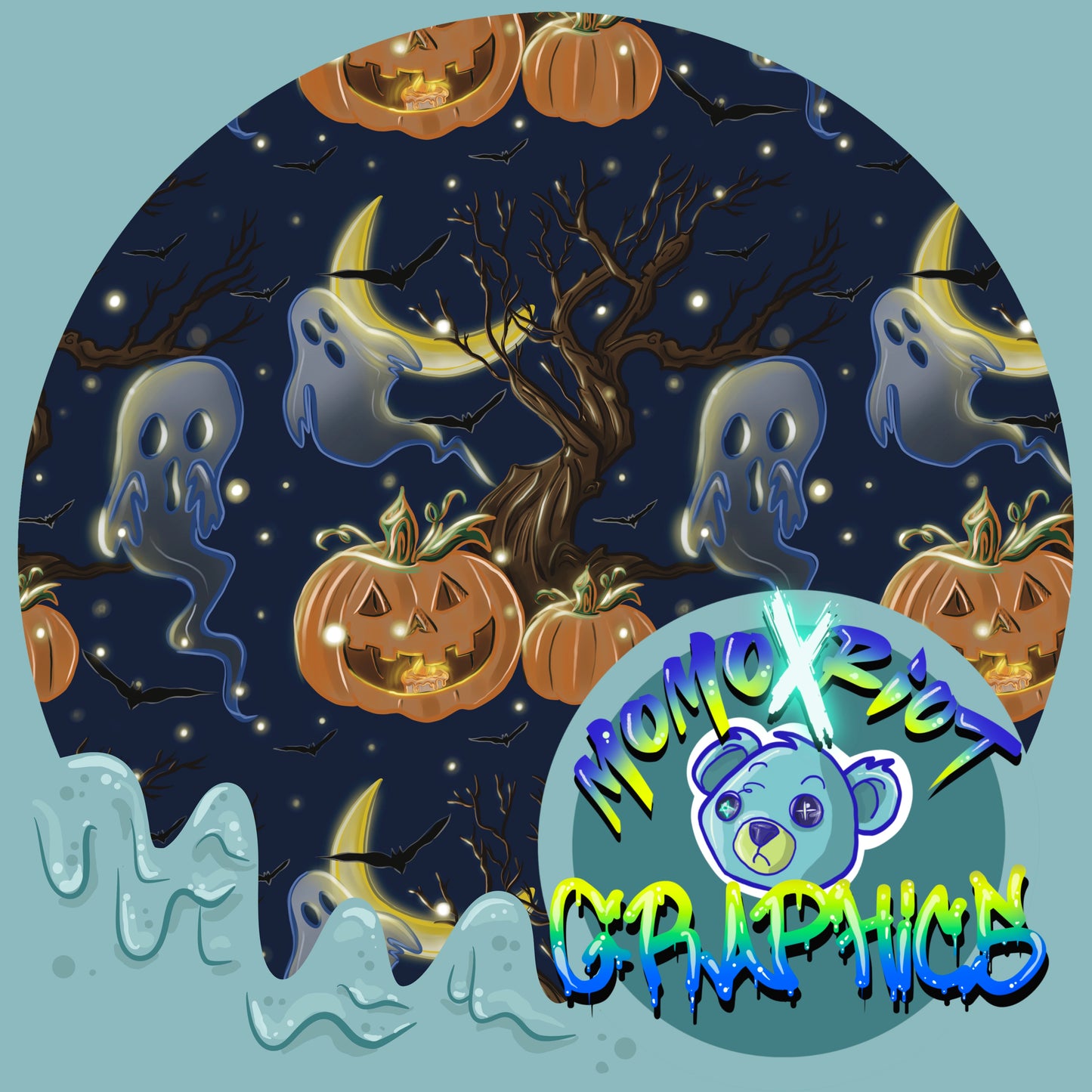 Ghosties & Jackolanterns Seamless File