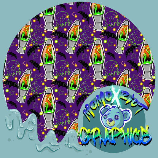 Groovy Ghosties Lava Lamps Seamless File